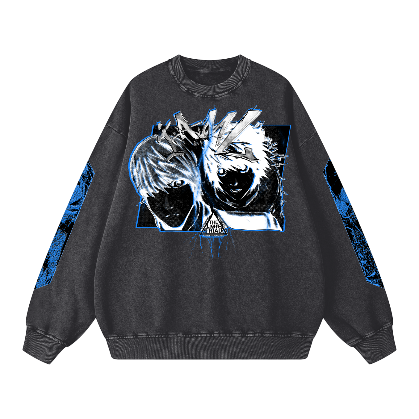 Death Note "I AM L" Snow Washed Sweatshirt