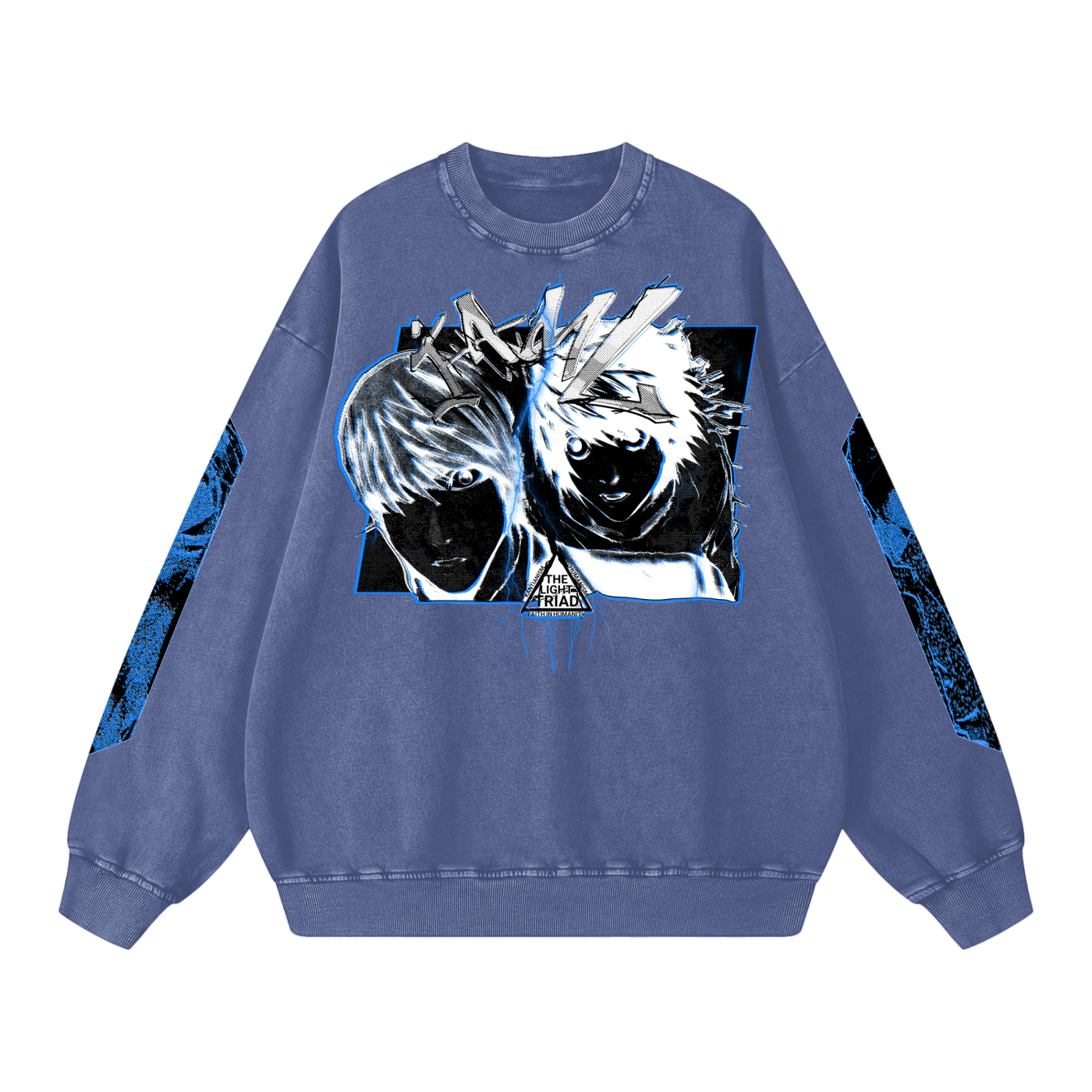 Death Note "I AM L" Snow Washed Sweatshirt