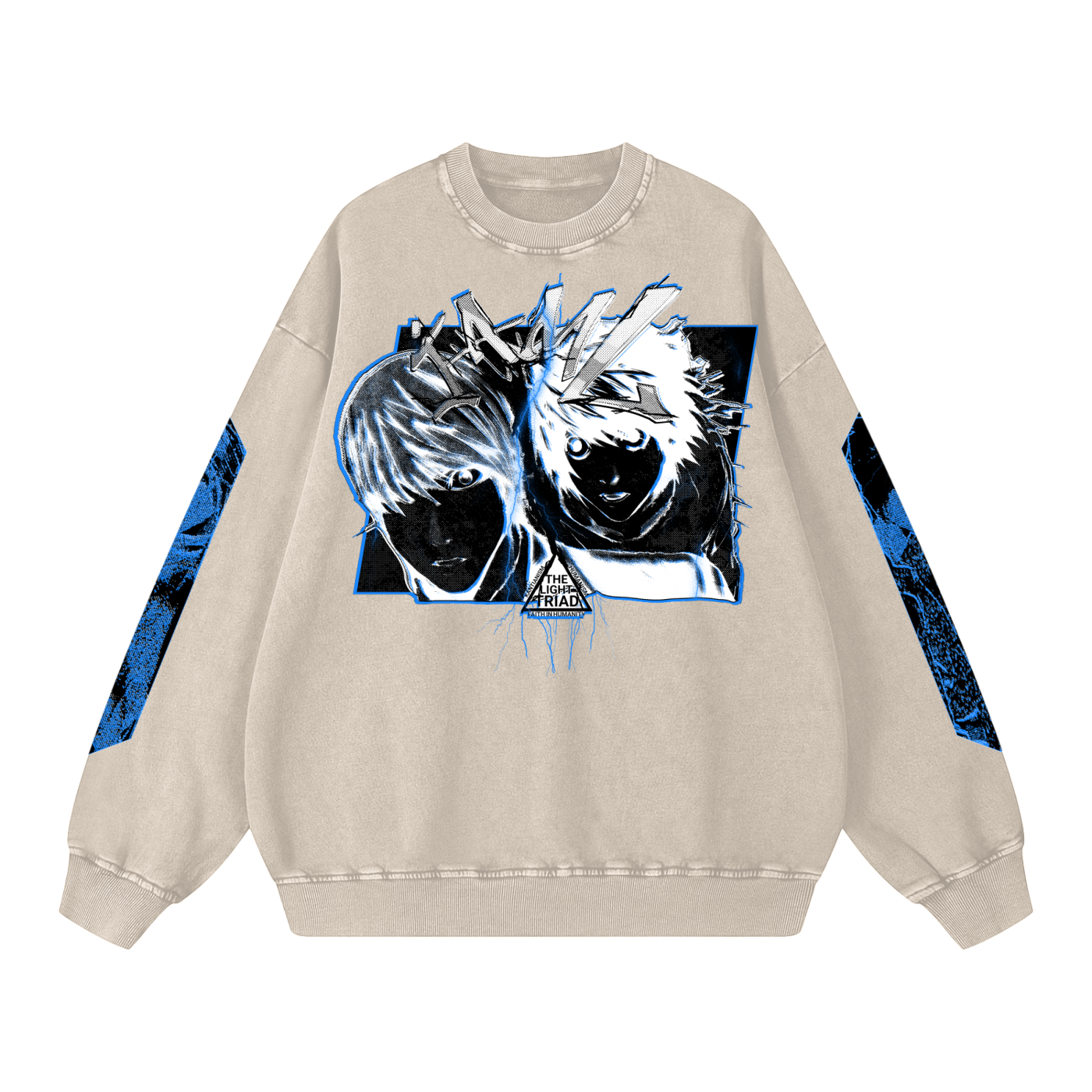 Death Note "I AM L" Snow Washed Sweatshirt