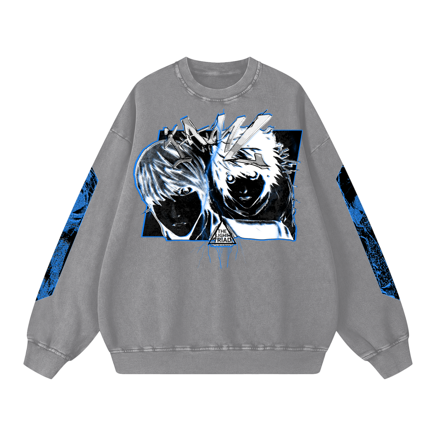 Death Note "I AM L" Snow Washed Sweatshirt