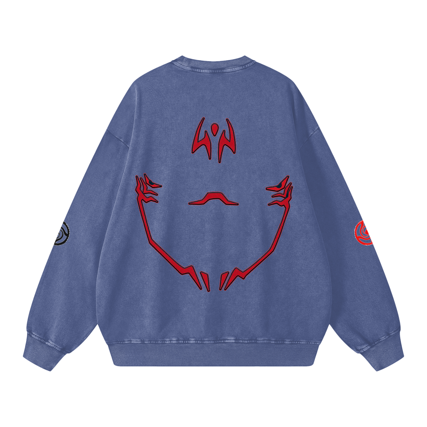 Jujutsu Kaisen Red "Yuji X Sukuna" Snow Washed Sweatshirt