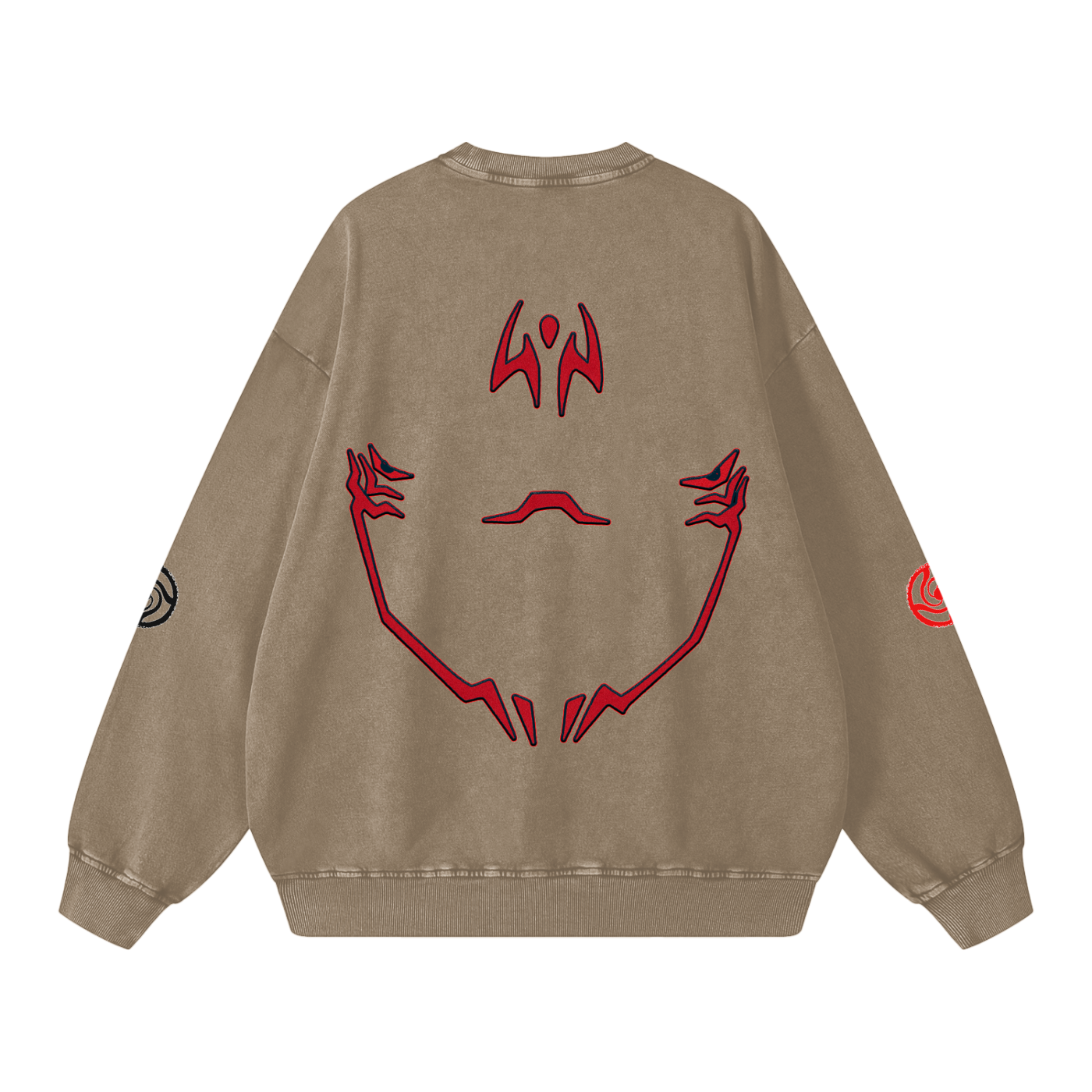 Jujutsu Kaisen Red "Yuji X Sukuna" Snow Washed Sweatshirt
