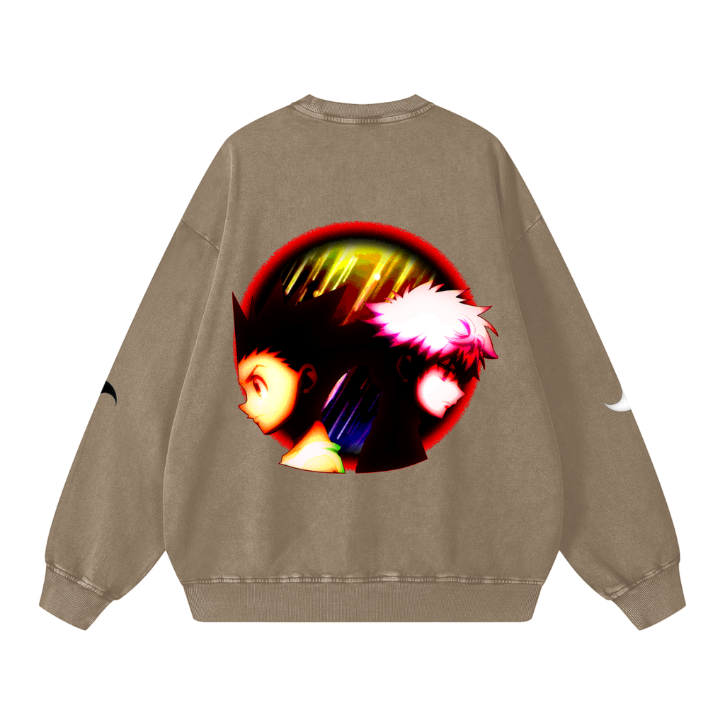 Hunter X Hunter "Gon X Killua" Snow Washed Sweatshirt