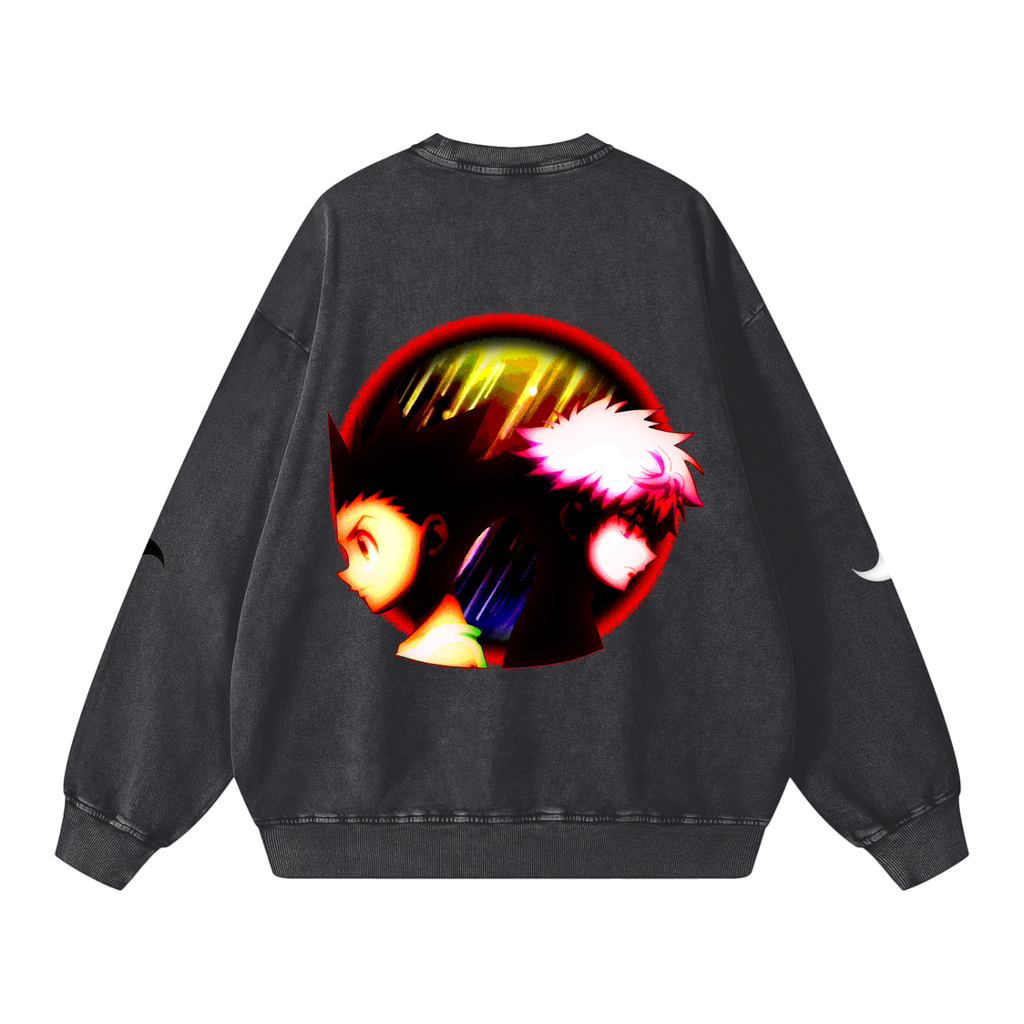 Hunter X Hunter "Gon X Killua" Snow Washed Sweatshirt
