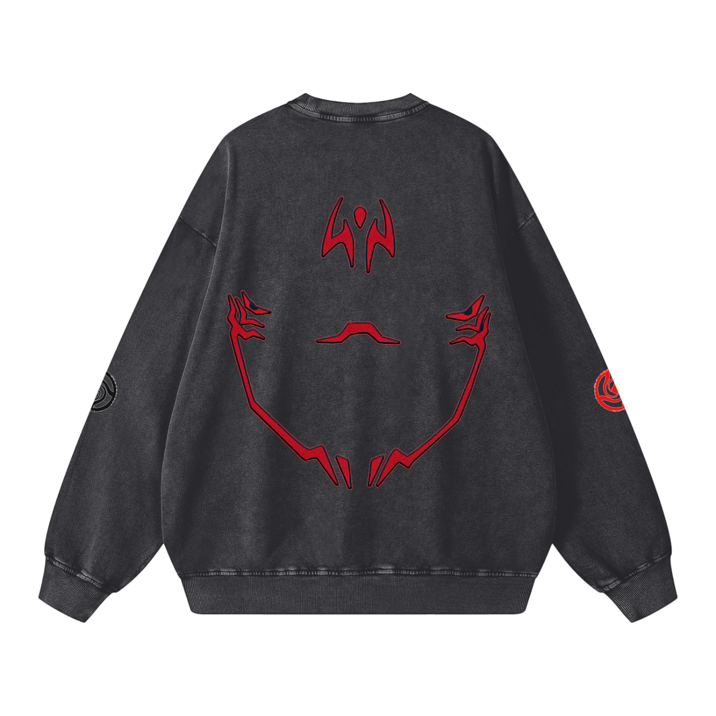 Jujutsu Kaisen Jujube "Yuji X Sukuna" Snow Washed Sweatshirt (Copy)