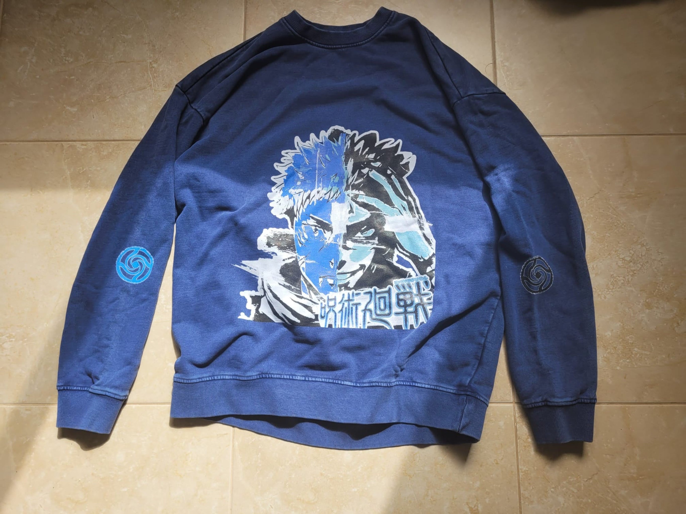 Jujutsu Kaisen "Yuji X Sukuna" Snow Washed Sweatshirt